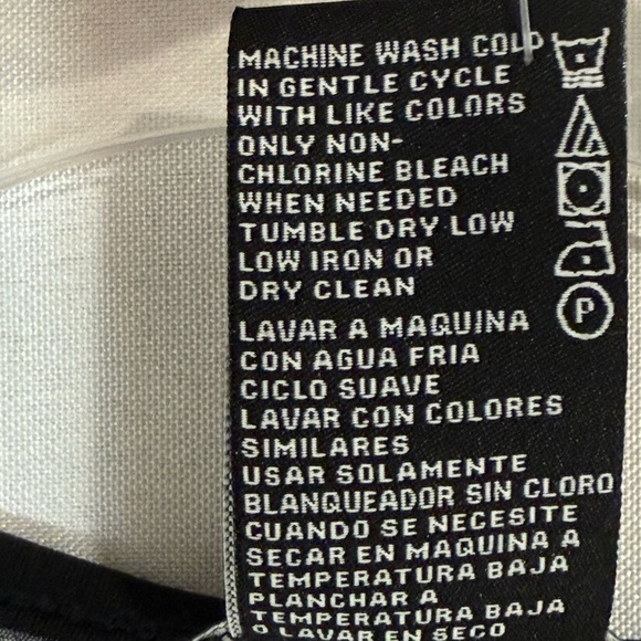 Premise Women Cap Sleeve Mosaic Stripe Diamond Print Neck Black White Medium - Picture 6 of 8